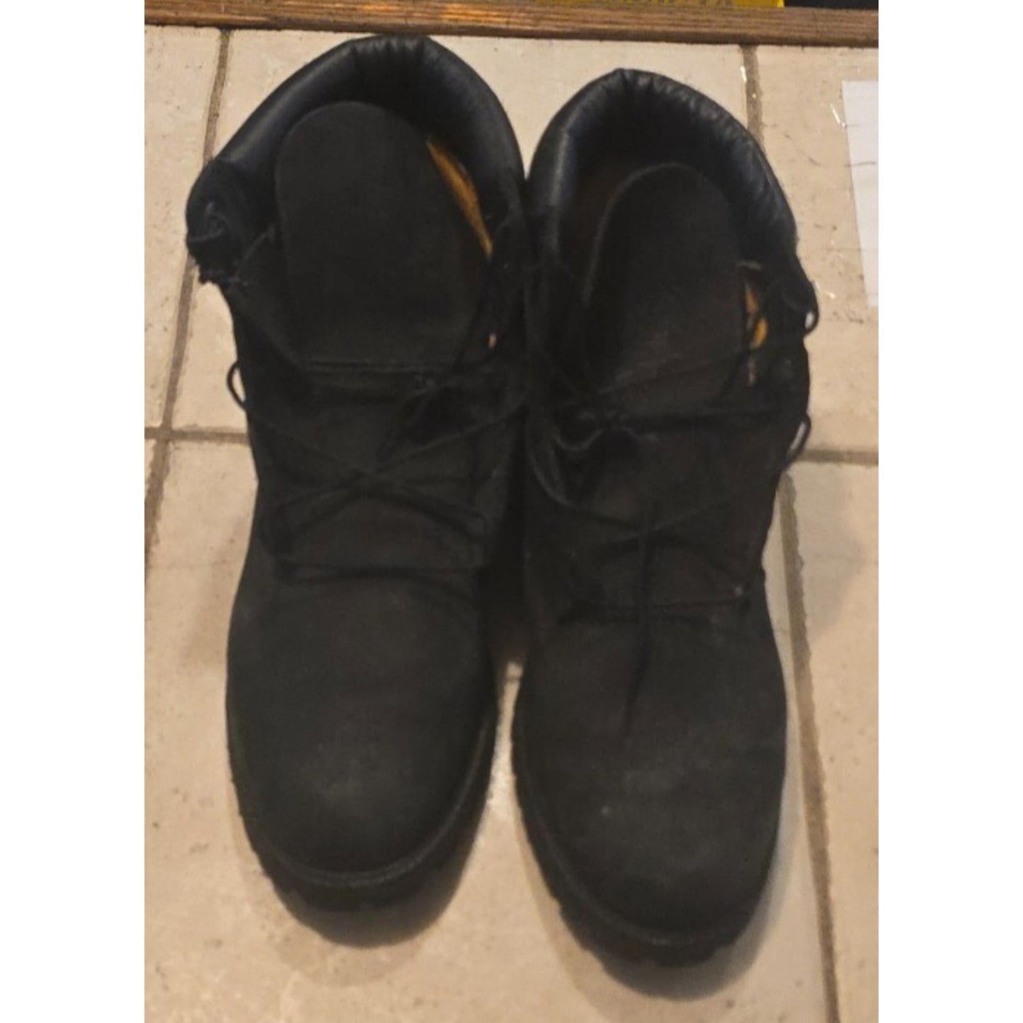 Timberland Premium 6 inch Black Nubuck Waterproof Insulated Boots / 12M /