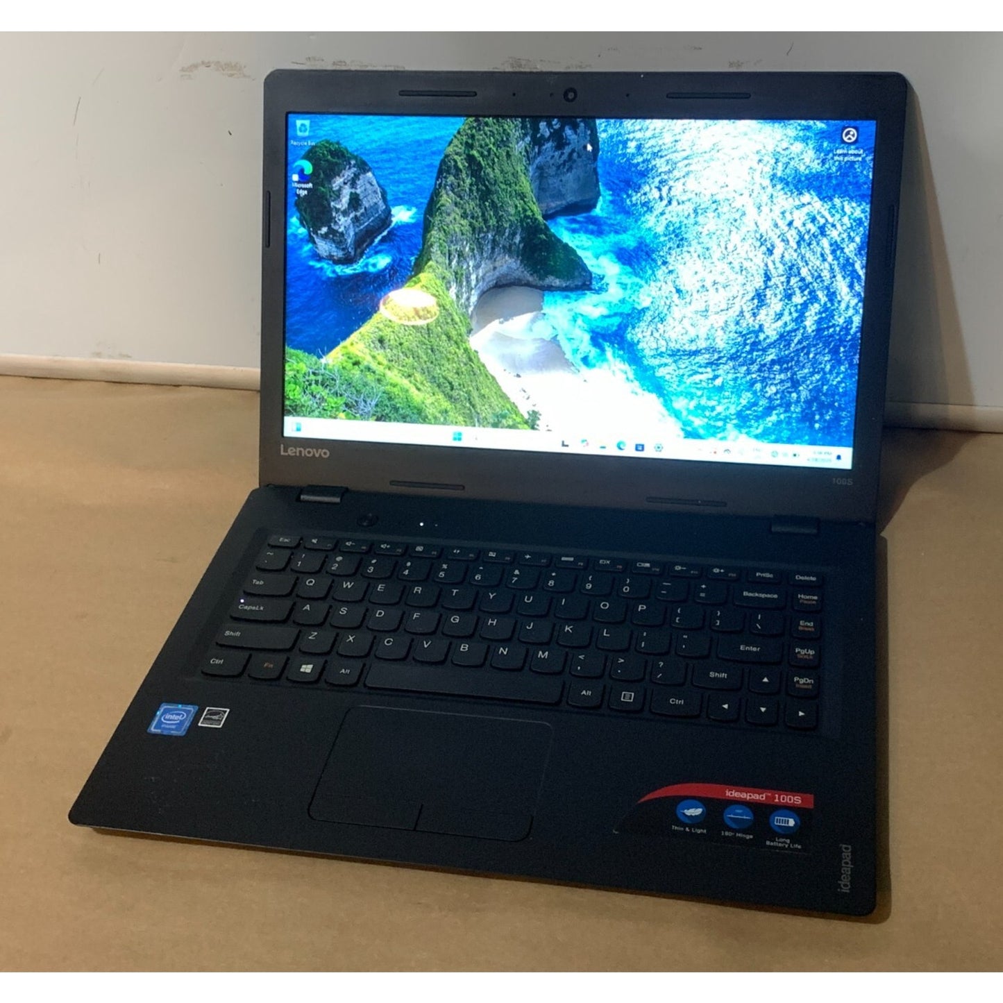 Lenovo Ideapad 100S-14IBR Laptop 14” Intel Celeron N3060 2GB Memory 32GB SSD
