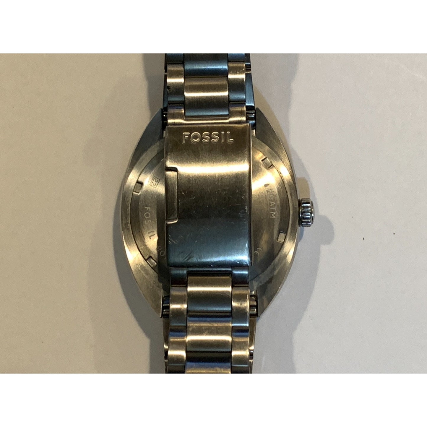 Fossil Men's FS6063 Breaker Three-Hand Date Silver Stainless Steel Watch
