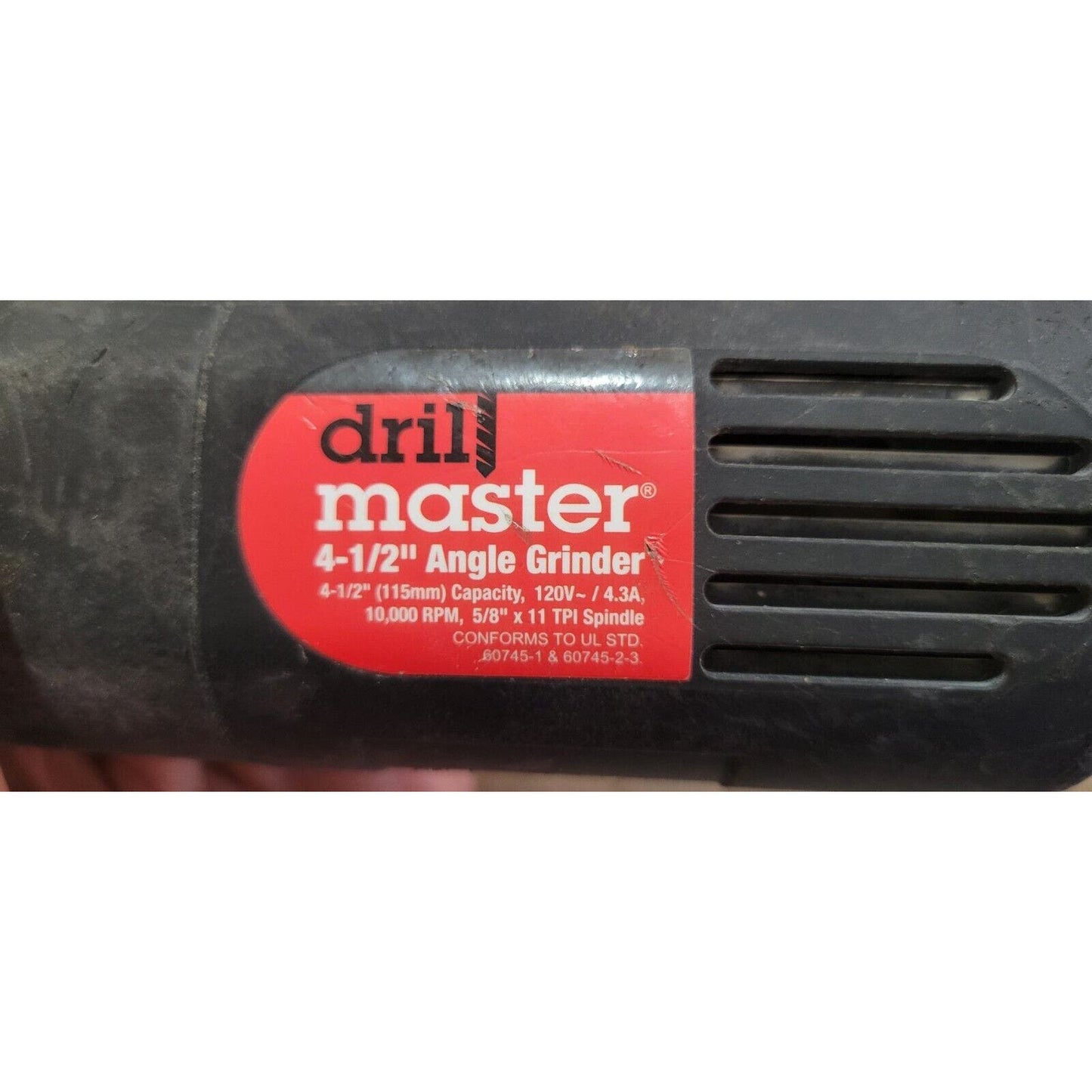 DRILL MASTER 4-1/2" Angle Grinder 120V 4.3A 10,000 RPM NEW