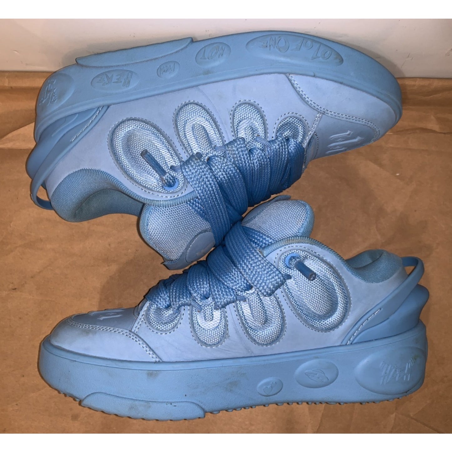 Puma LaMelo Ball LaFrance 1 of 1 Sz 8.5 Blue 310866-01 Athletic Chunky Sneakers