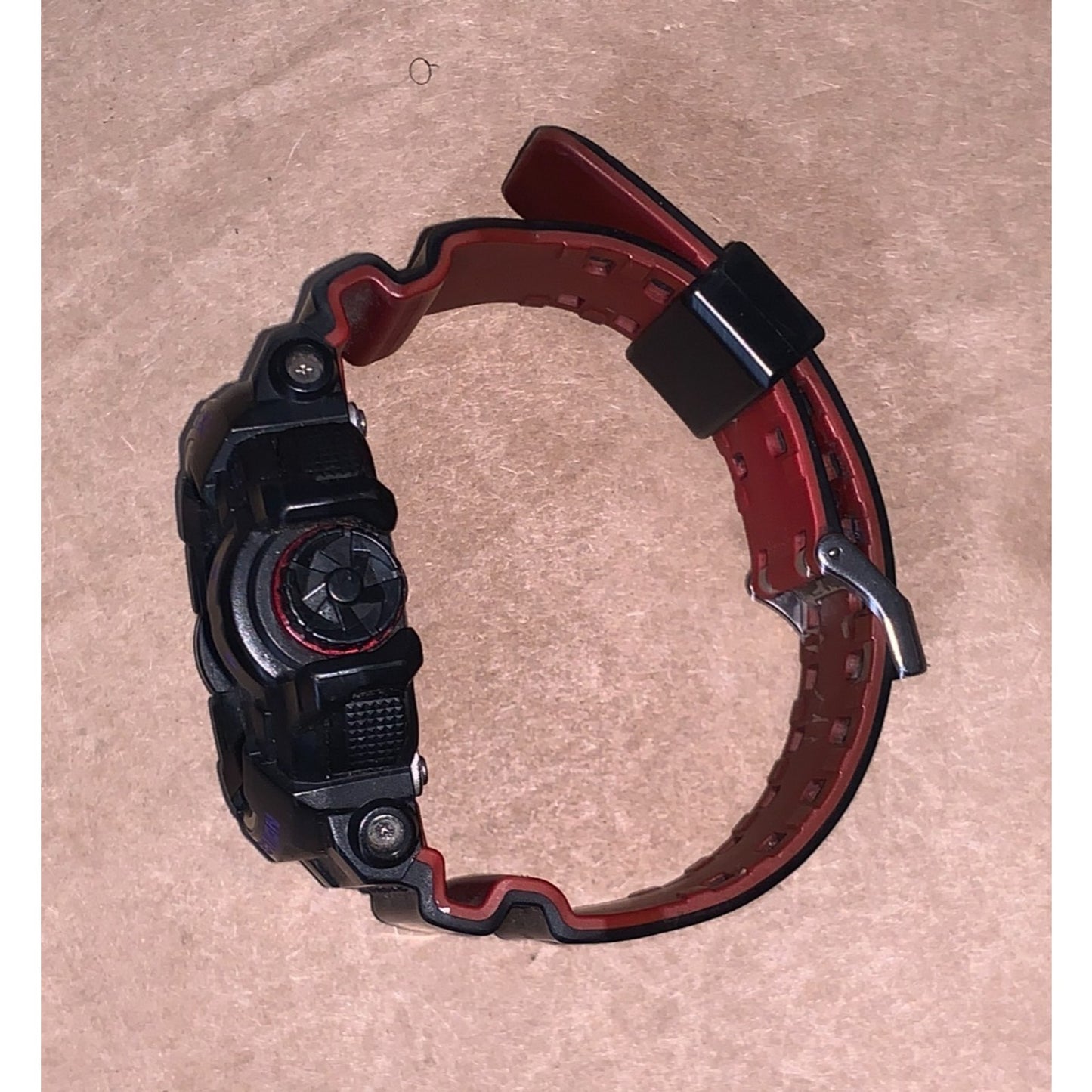 Casio Men's G-Shock Black Red Super Illuminator Analog Digital Watch GA400HR-1A