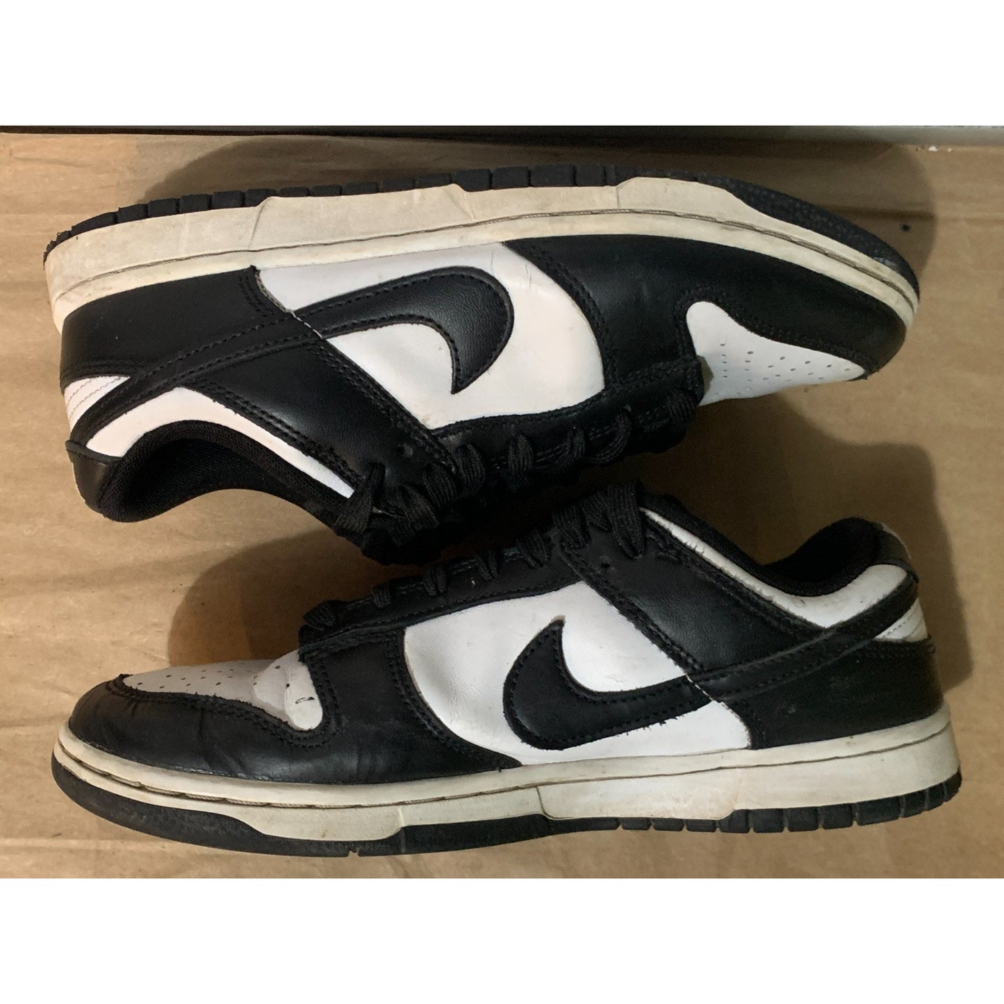 Nike Size 8 Panda Mens Dunk Low Black White - DD1391-100