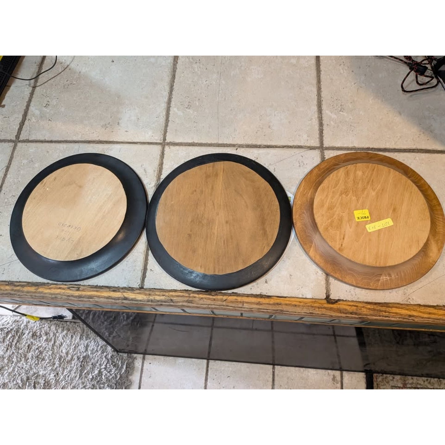 3-Set Wooden Penguin Plates