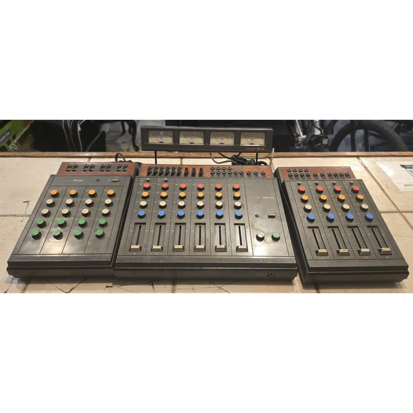 Tascam MM-20 Stereo Mixer System w/ PE-20 / EX-20