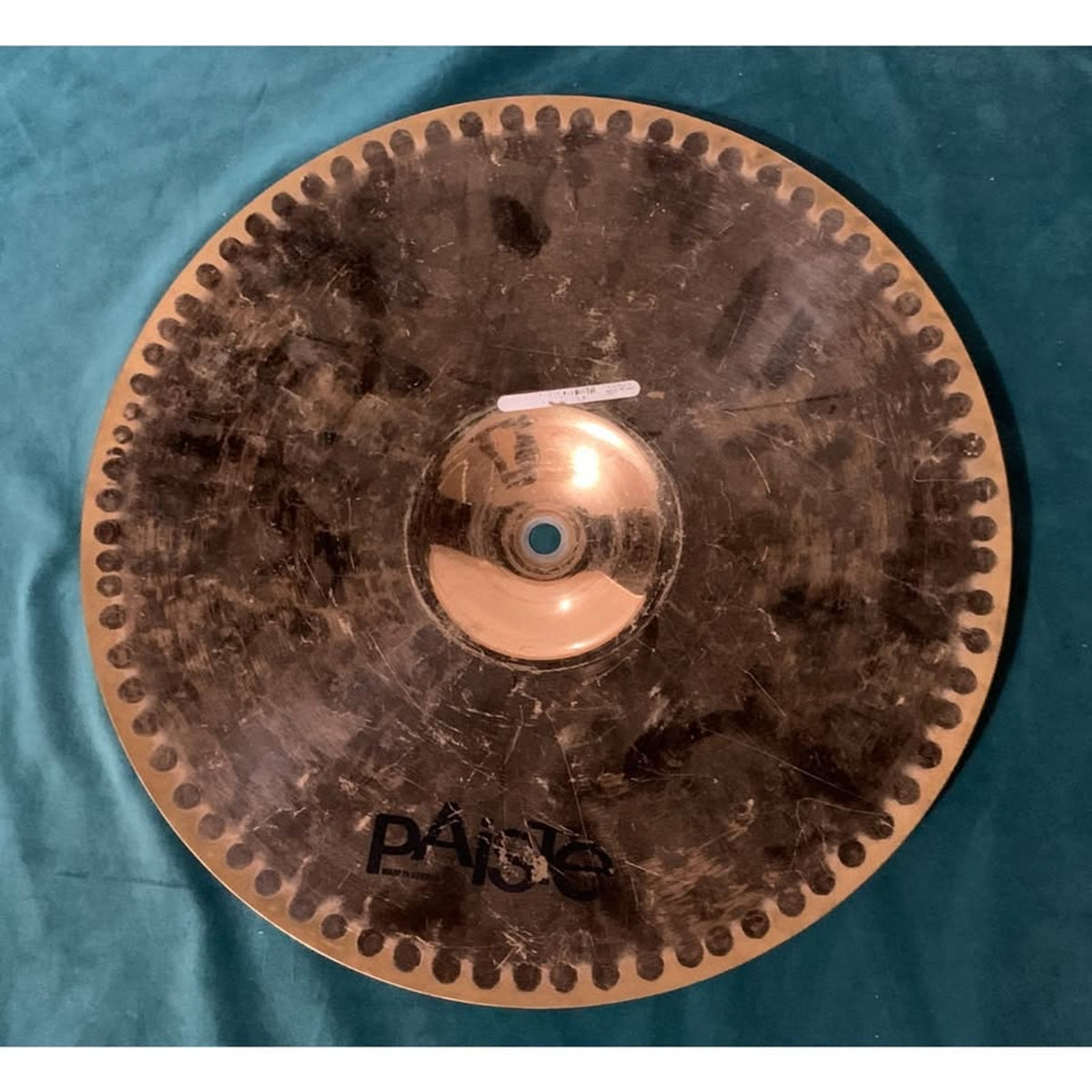 Paiste Alpha 14" Medium Hats Bottom Cymbal USED Hihat Hi Hat drum piece part
