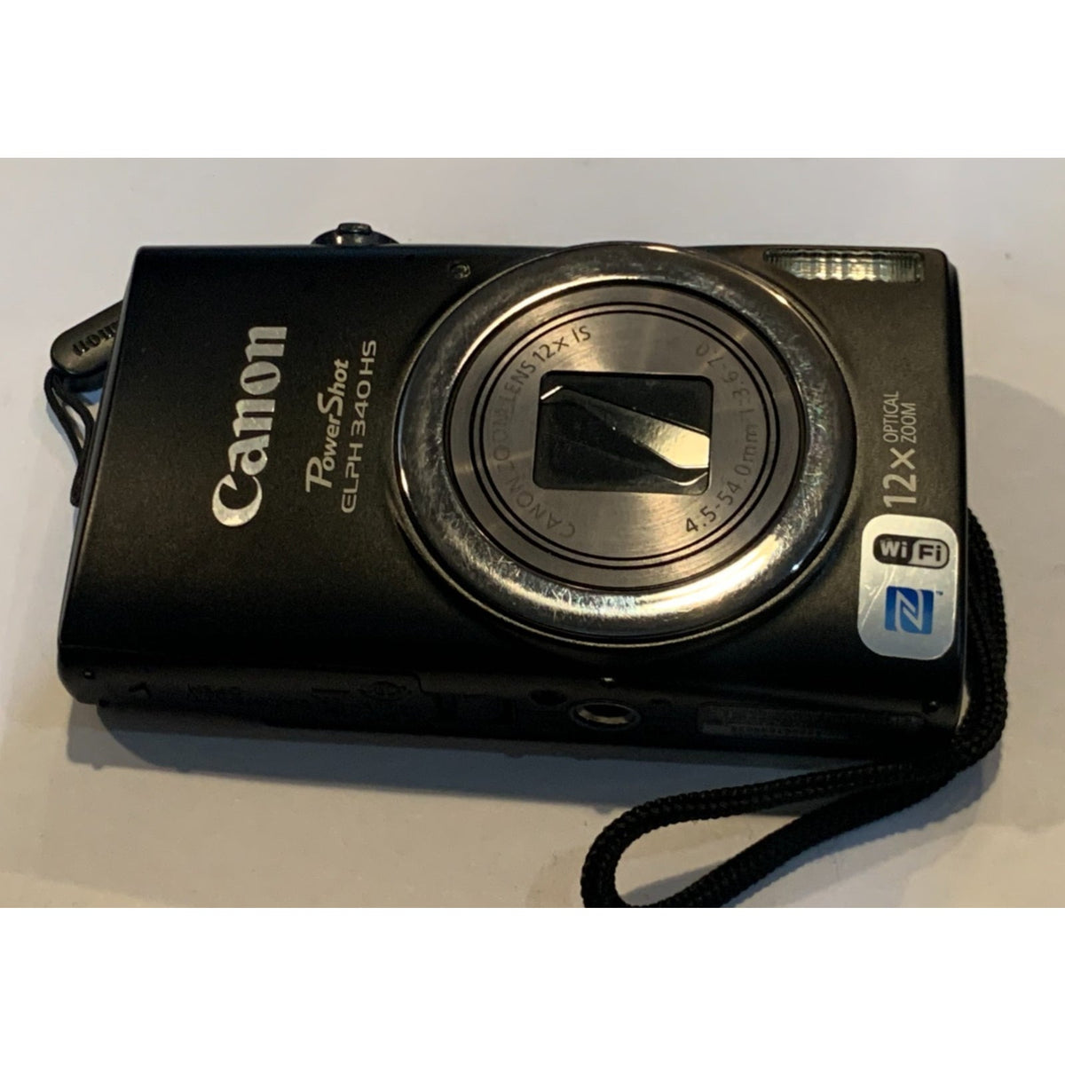 Canon PowerShot ELPH 340 HS Compact Camera Black 20MP 12x Zoom