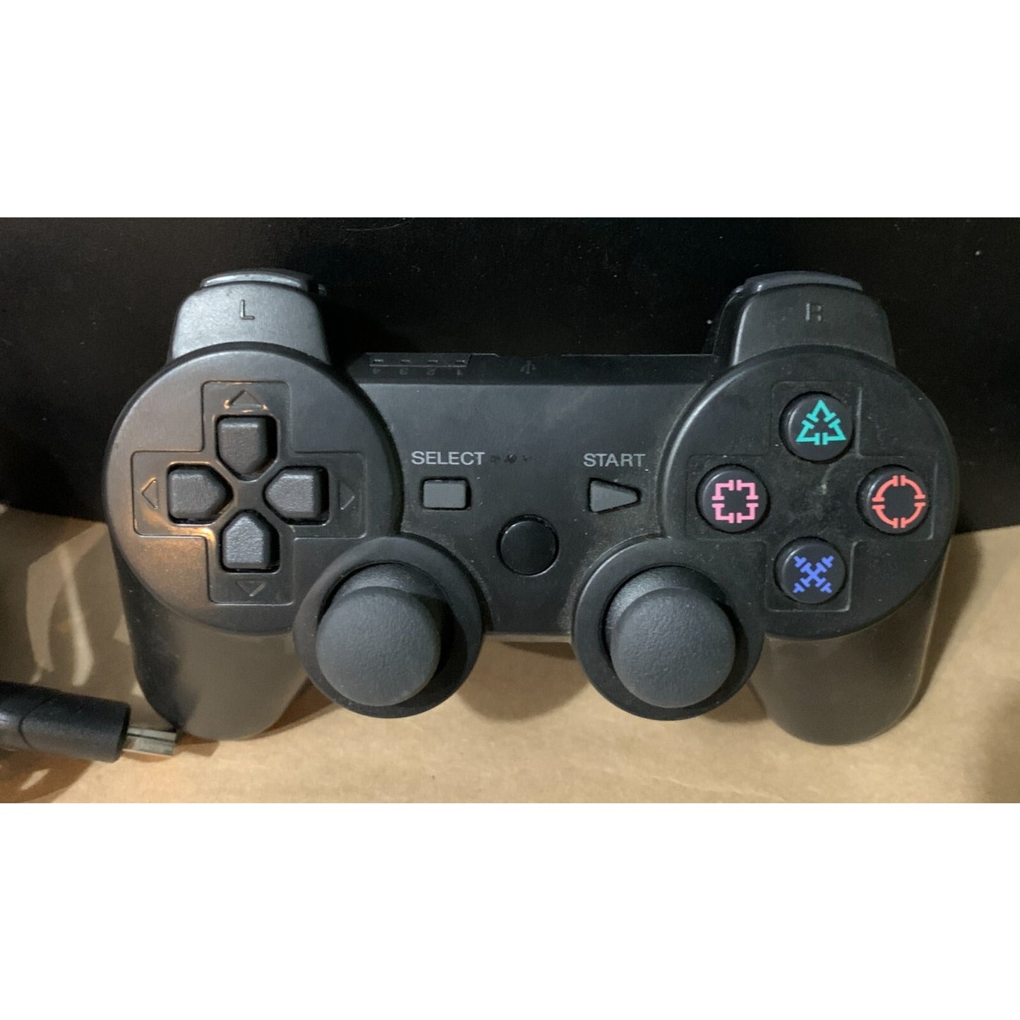 Sony PlayStation 3 Slim (PS3) Console + Cords + 1 Controller Black 320gb