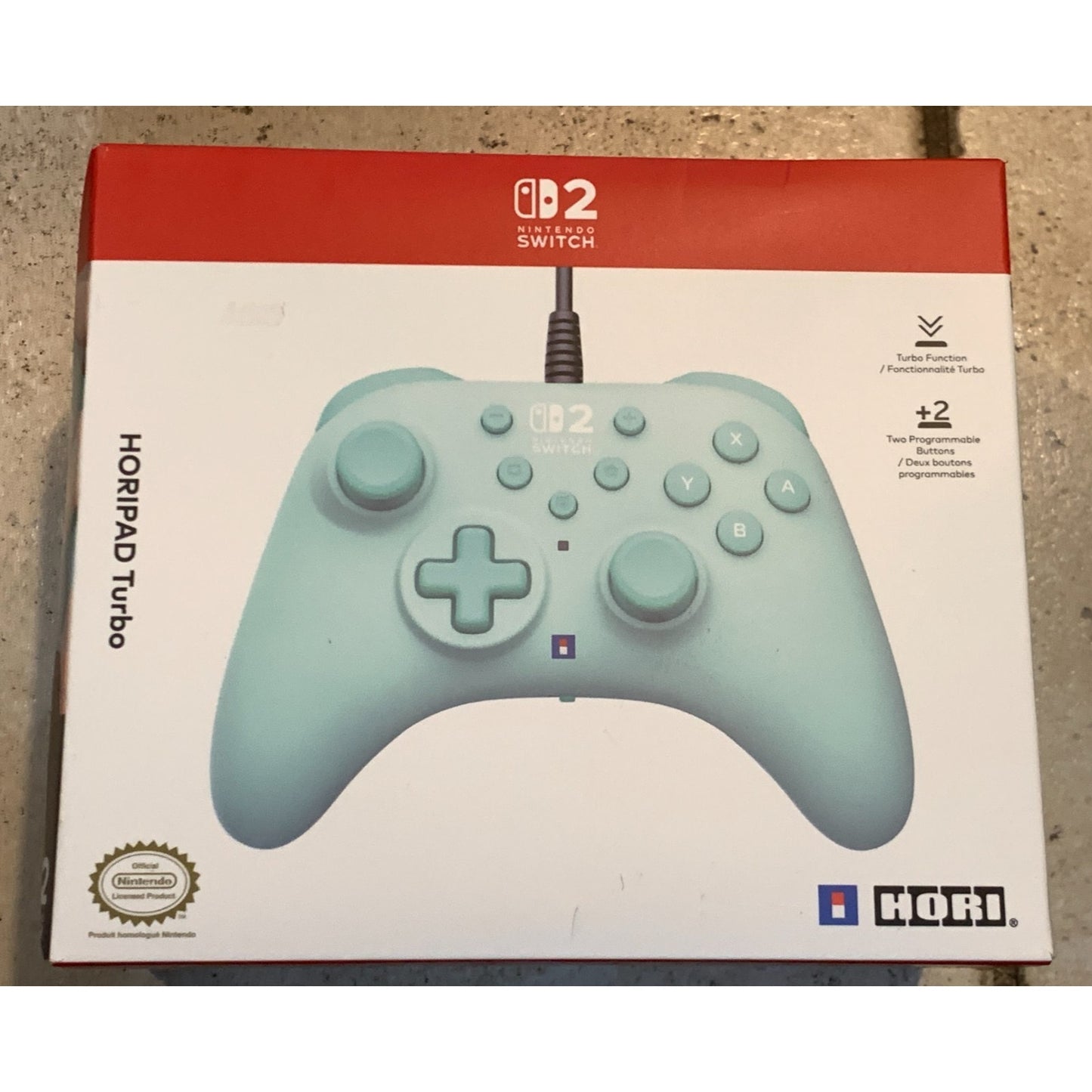 Hori Horipad Turbo Wired Gaming Controller for Nintendo Switch 2 - Cozy Green