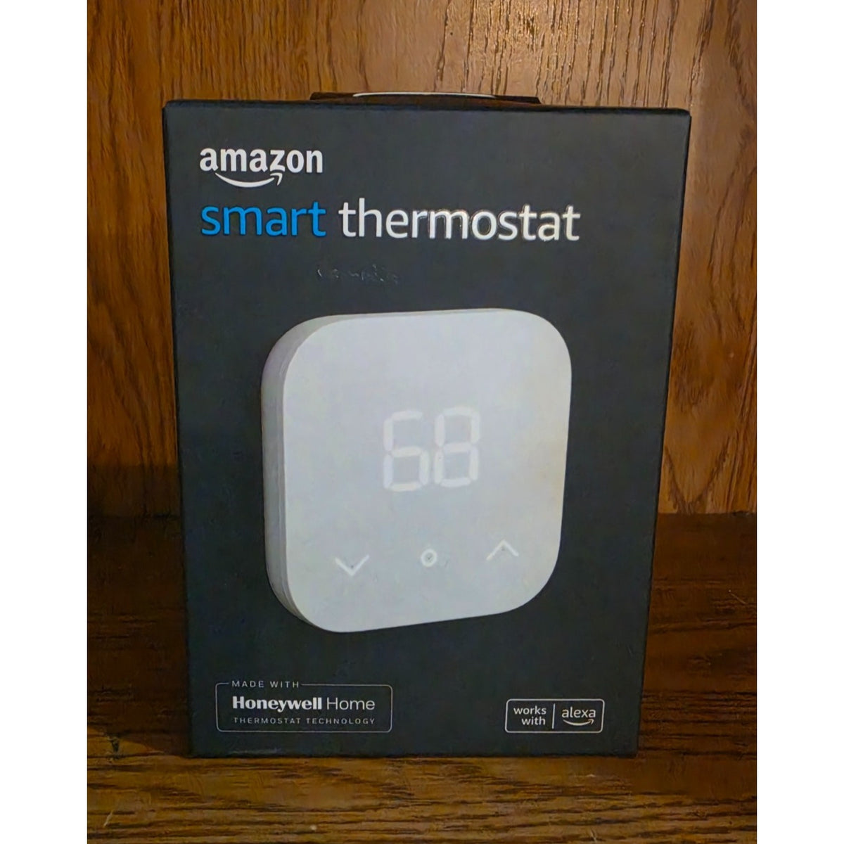 Amazon Smart Thermostat White Wi-Fi Programmable Touch/App/Voice Alexa