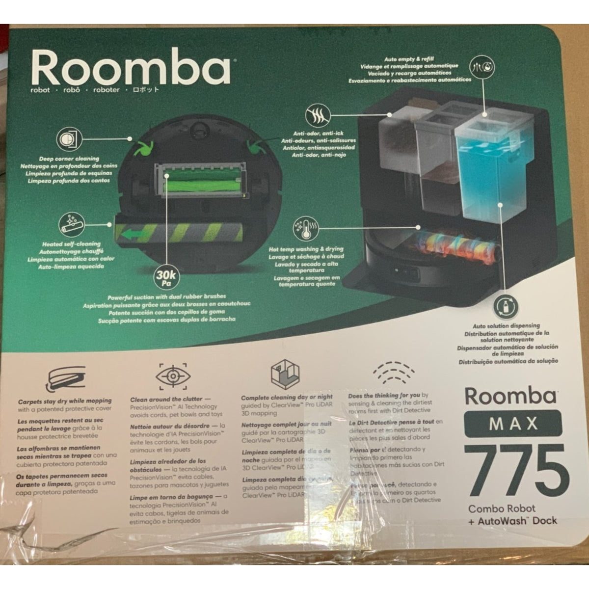 iRobot Roomba Max 775 Combo Robot + AutoWash Dock RCE-Y1