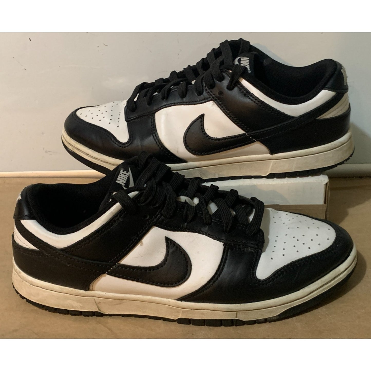 Nike Size 8 Panda Mens Dunk Low Black White - DD1391-100