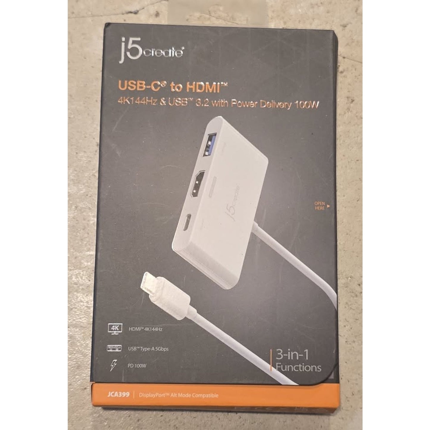 J5 Create USB-C to HDMI USB Hub / JCA399-1A /