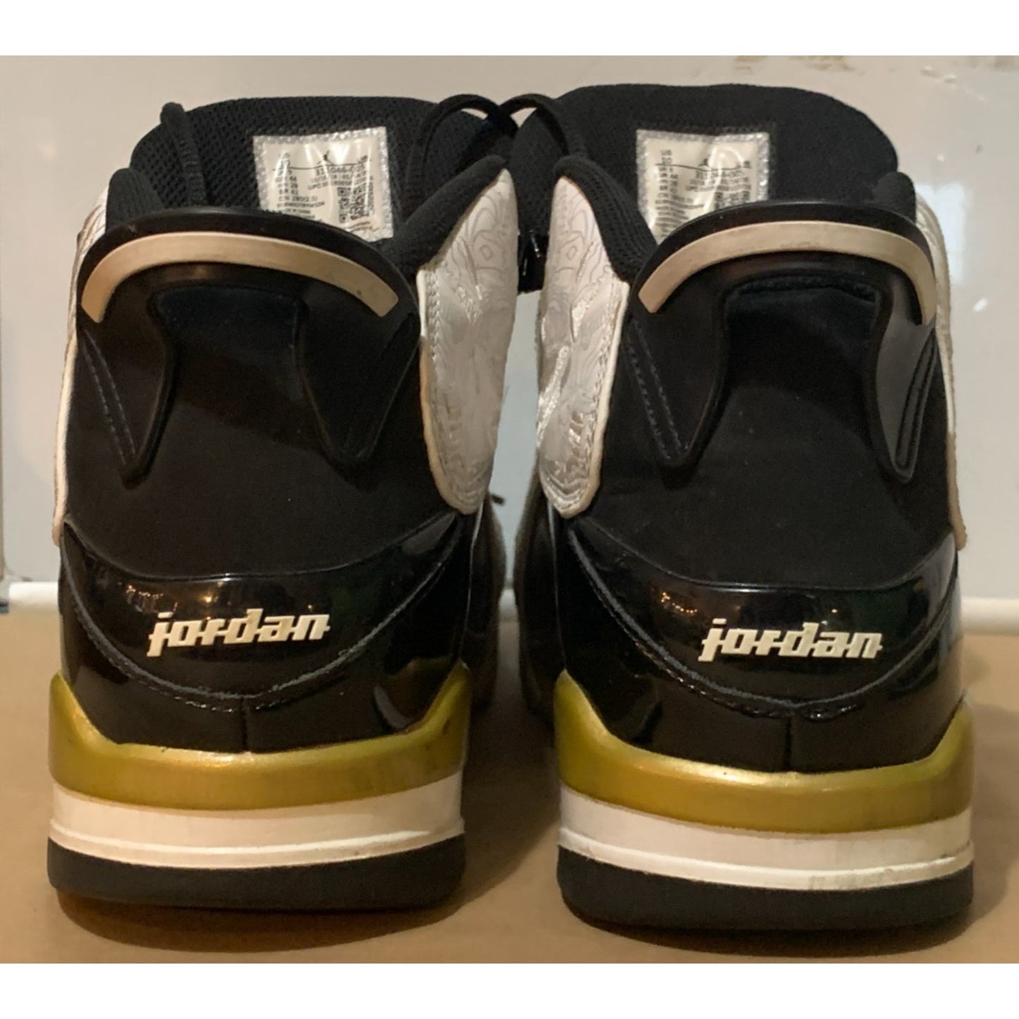 Nike Air Jordan Dub Zero Men Size 10 311046-005 Metallic Gold Basketball Shoes