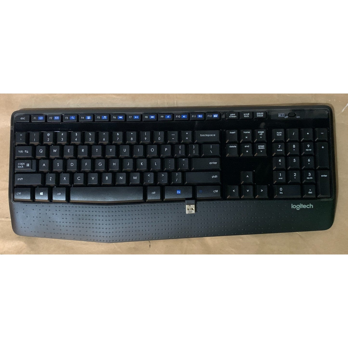 Logitech K345 Wireless Keyboard - Full-Sized Keyboard with Palm Rest, 2.4 GHz