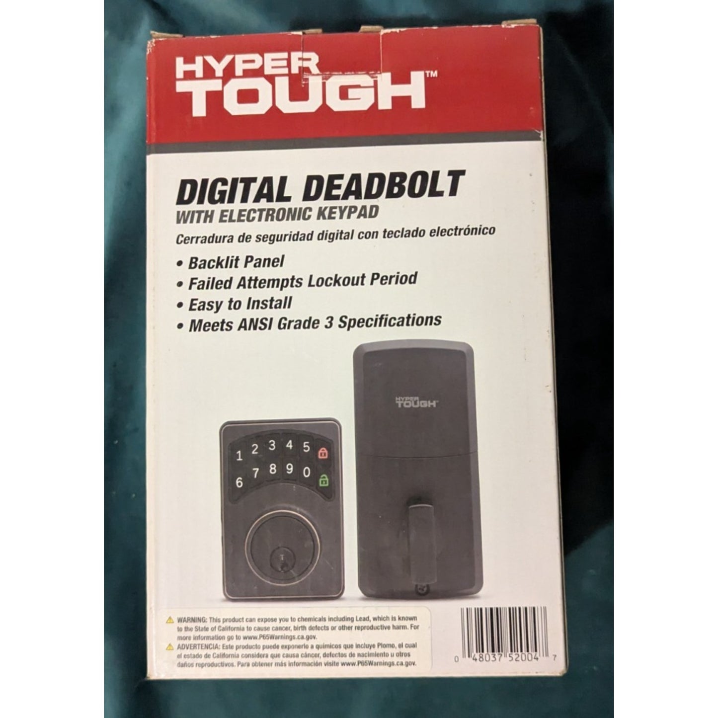 HyperTough Digital Deadbolt w/ Electronic Keypad