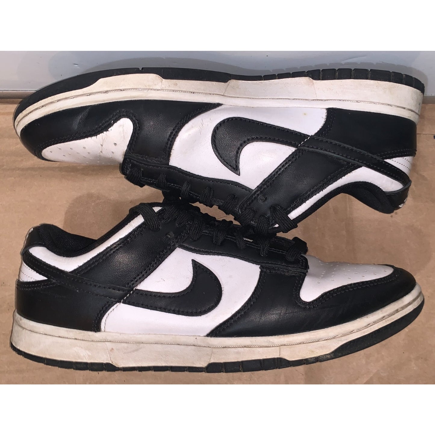 Nike Size 8 Panda Mens Dunk Low Black White - DD1391-100