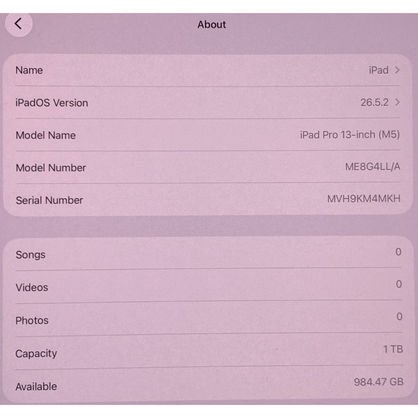Apple iPad Pro 13-inch (M5) A3360 1 TB, Wi-Fi, 13 in - Space Black