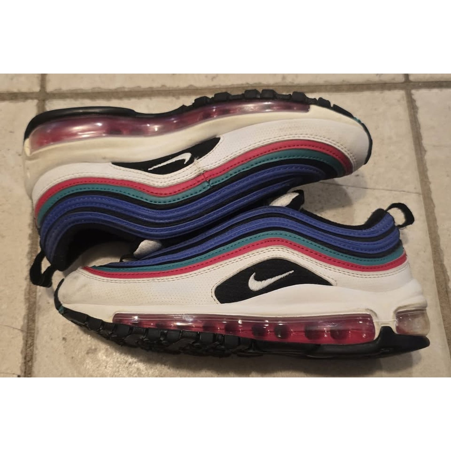 Nike Air Max 97 White Multicolor (GS) / 3.5Y / CW7013-100 /