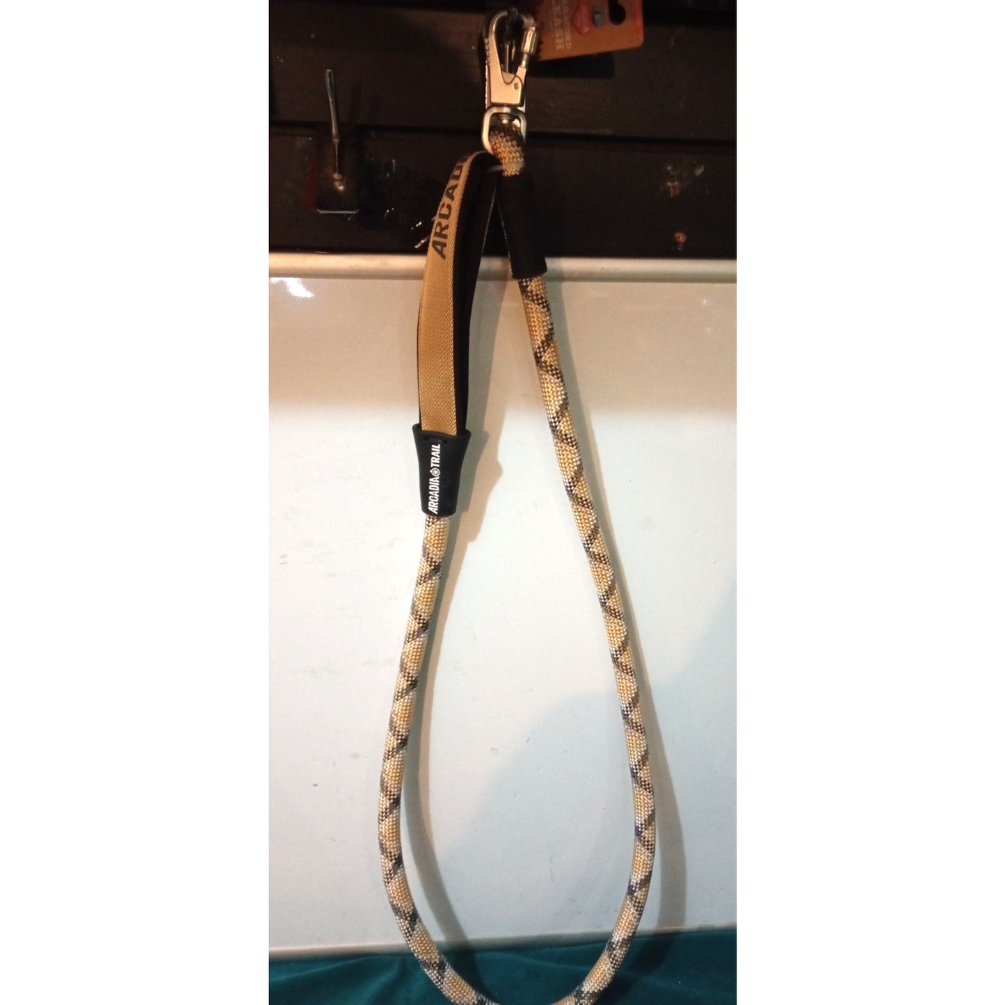 ARCADIA TRAIL TAN PARACORD COLLAR LARGE TAN PARACORD LEASH 5ft "NWT"