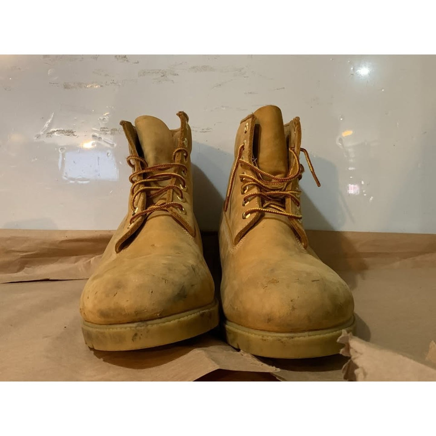 Mens Timberland 6-Inch Basic Wheat Waterproof Boot Size 15