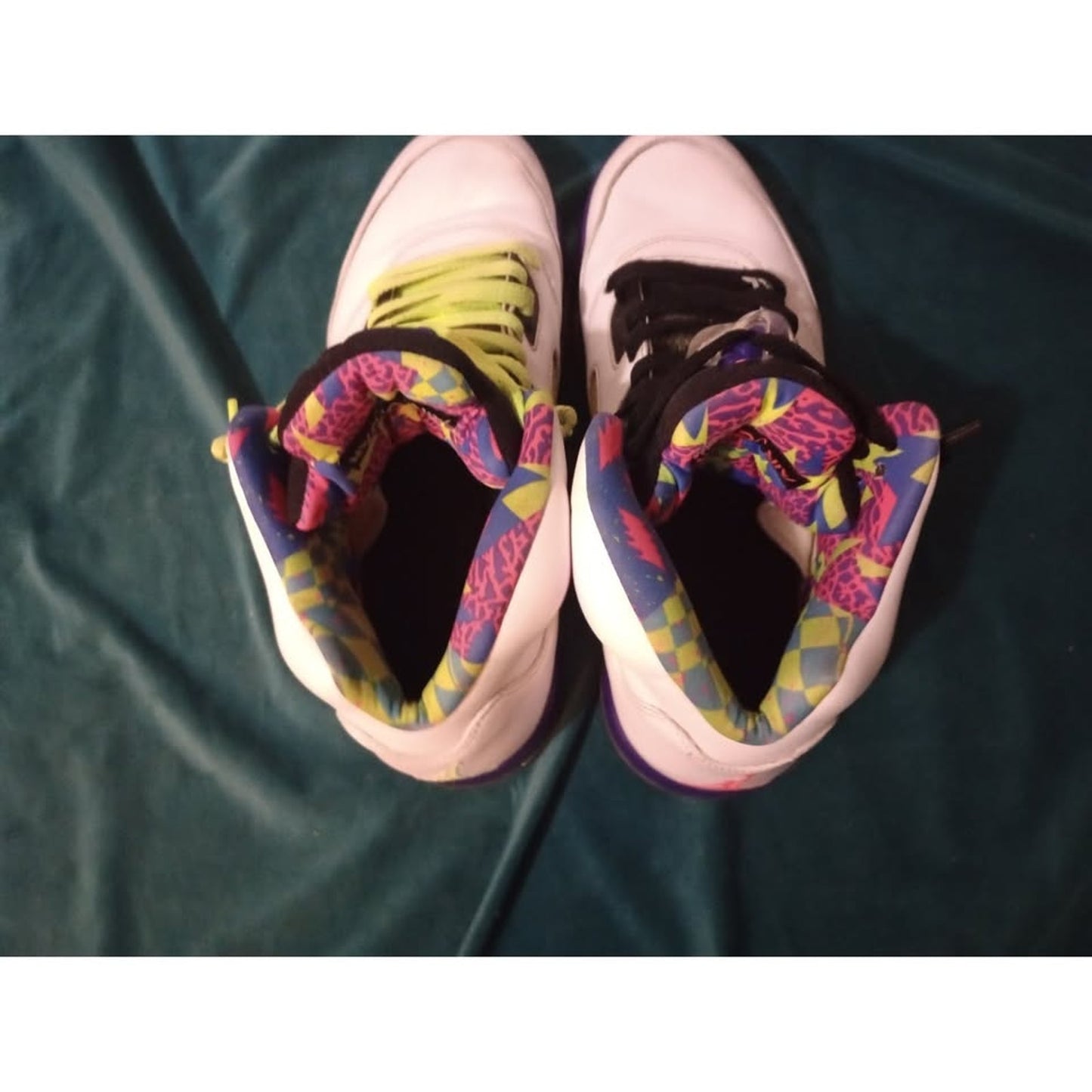 Nike Air Jordan 5 Retro Alternate Bel-Air White/Green/Purple DB3335100 Size 10.5