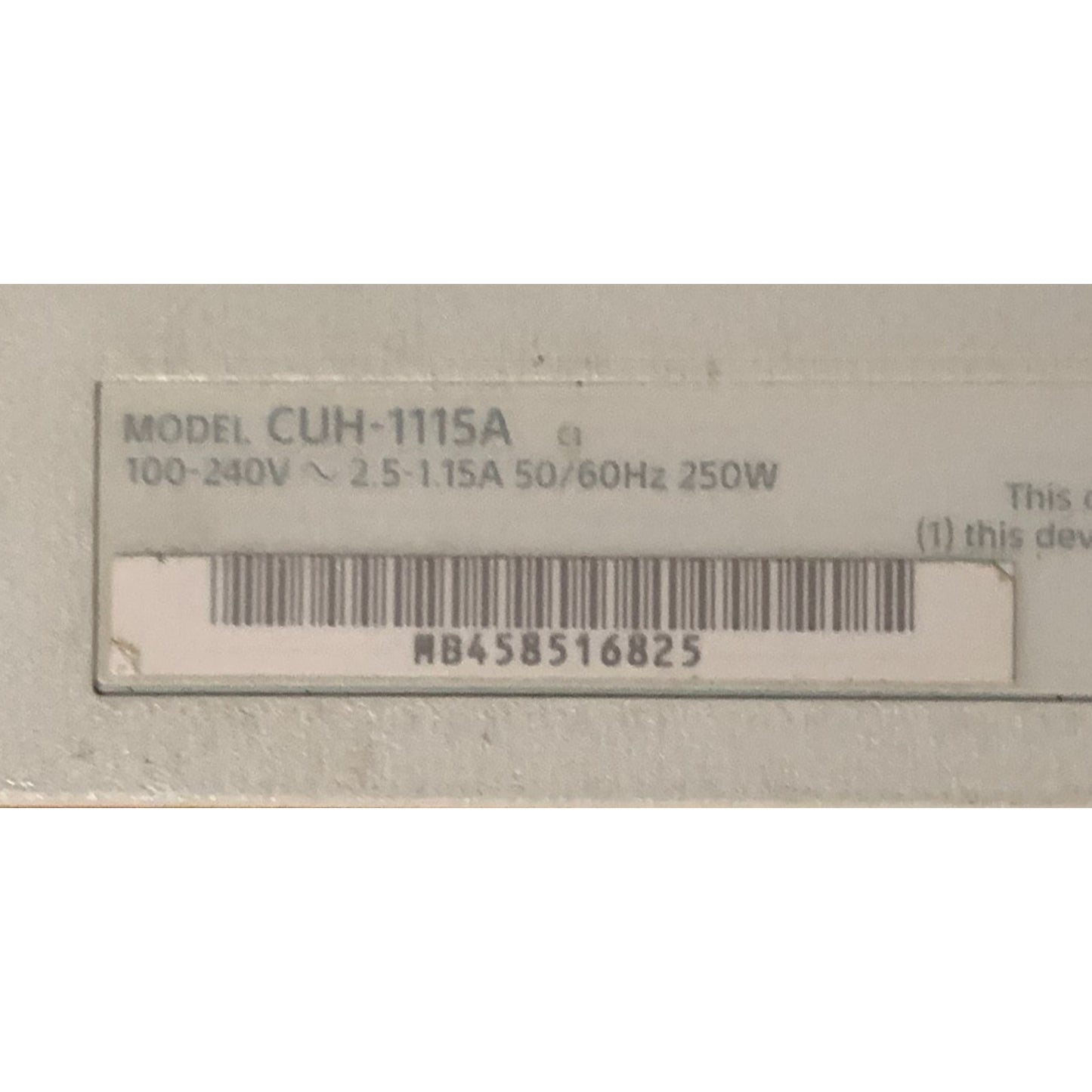 PS4 Console Sony Playstation 4 White CUH-1115A 500GB With Controller & Cables