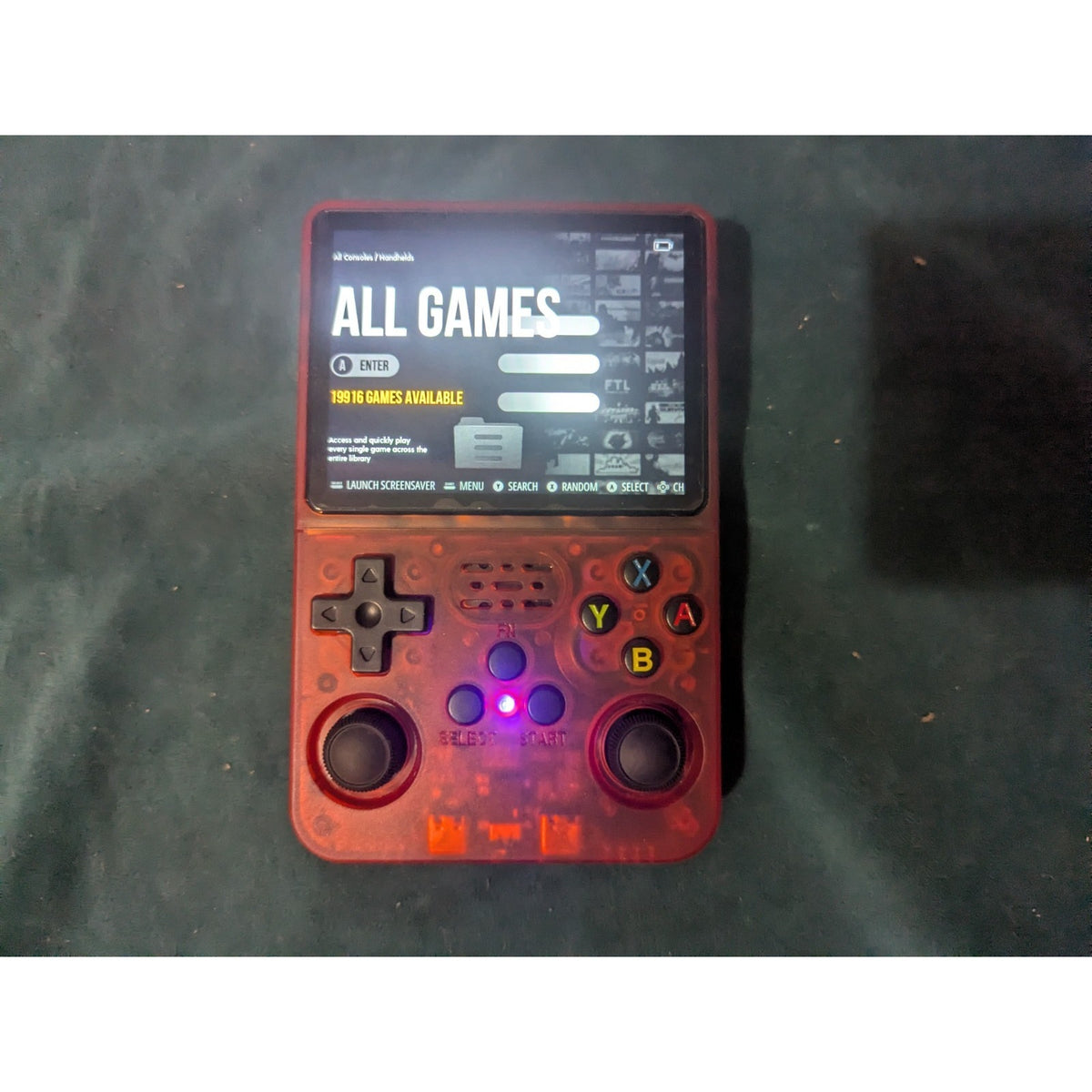 R36S Handheld Retro Game Console Red