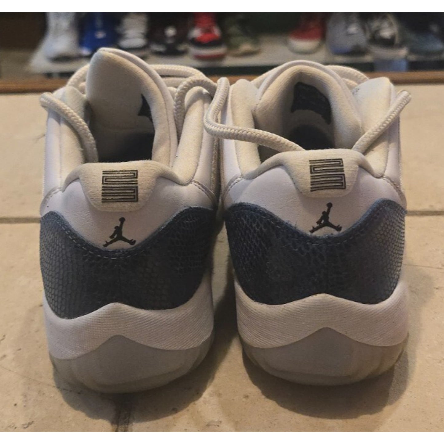 Nike Air Jordan 11 Retro Low Snakeskin Navy Mens 12 CD6846-102 Sneakers 2019
