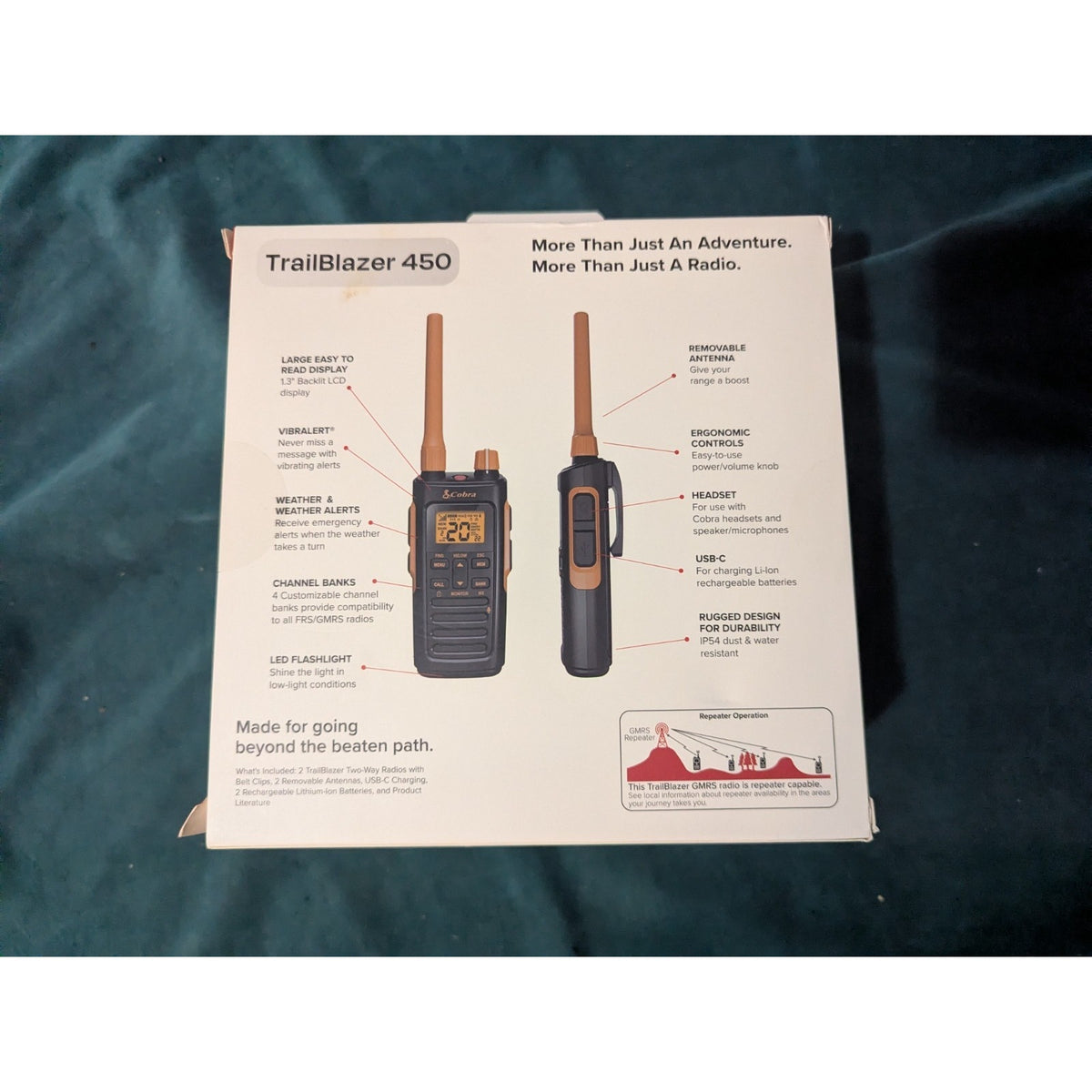 Cobra Trailblazer 450 GMRS Two-Way Radio 0190005-1 2-Pack