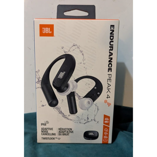 JBL Endurance Peak 4 Wireless Bluetooth Sports Earbuds (Black)