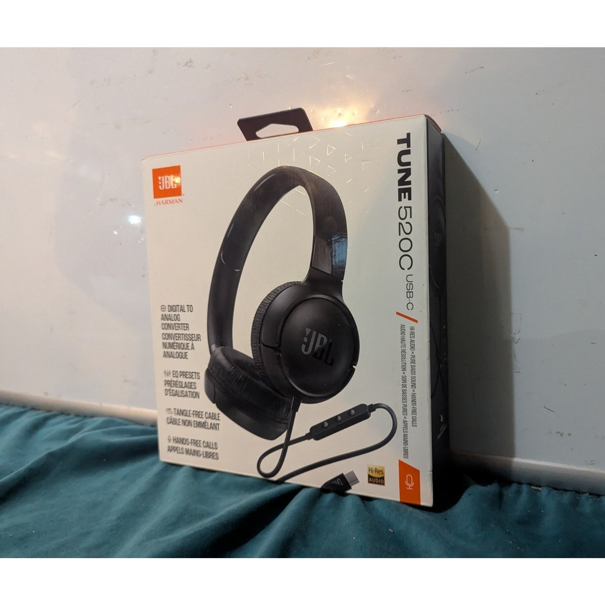 JBL Tune 520C USB-C Wired On-Ear Headphones