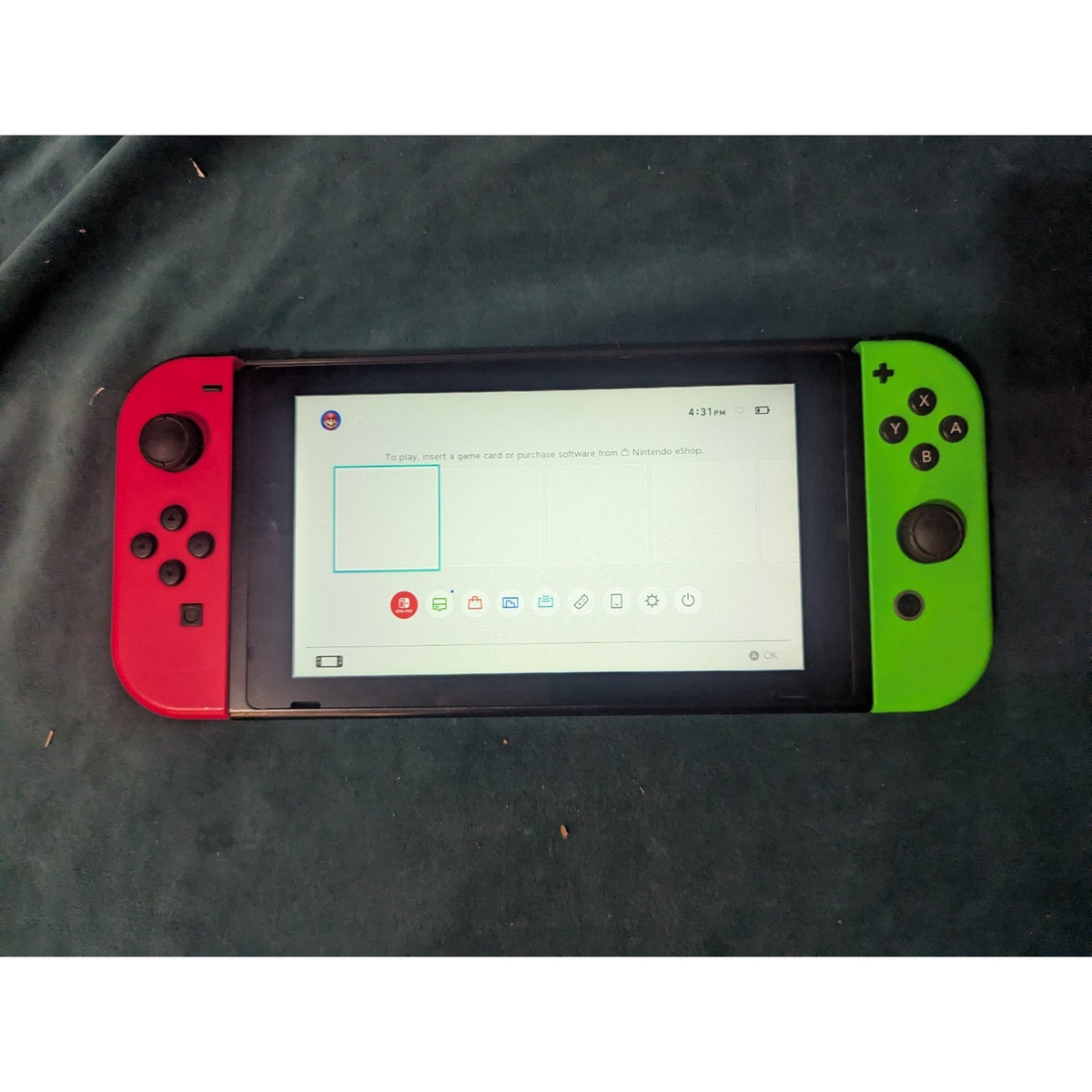 Nintendo Switch Handheld Console w/ Neon Pink & Green Joy-Con