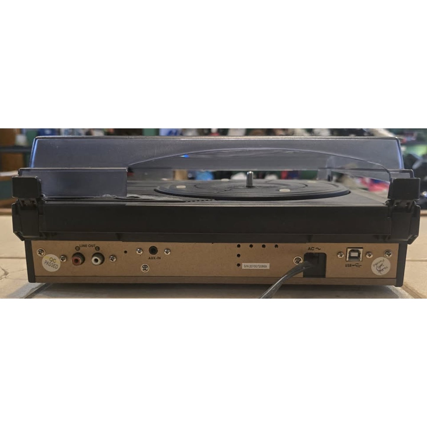 jensen JTA-230 Portable 3-Speed Turntable Record Player