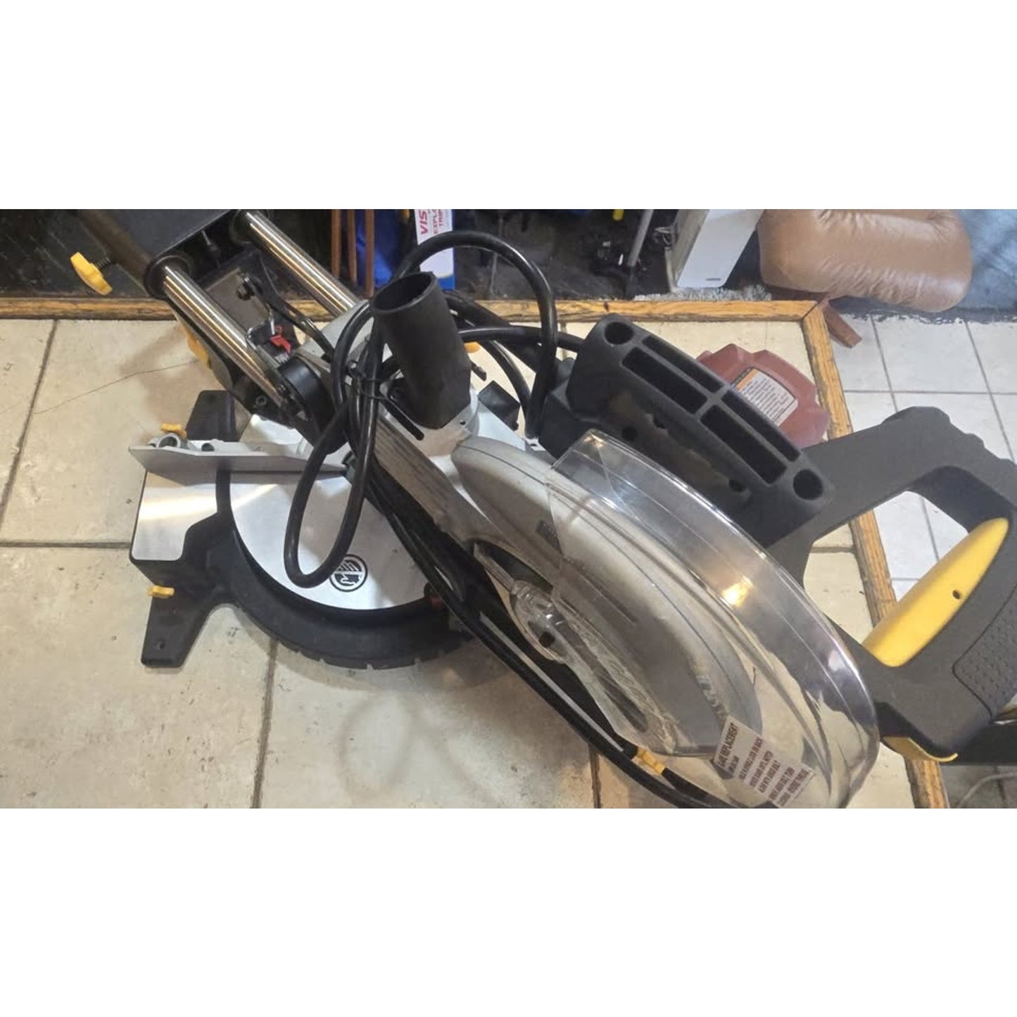 Chicago 10" Sliding Compound Miter Saw Tool w/ Tilting Blade / 61971 /