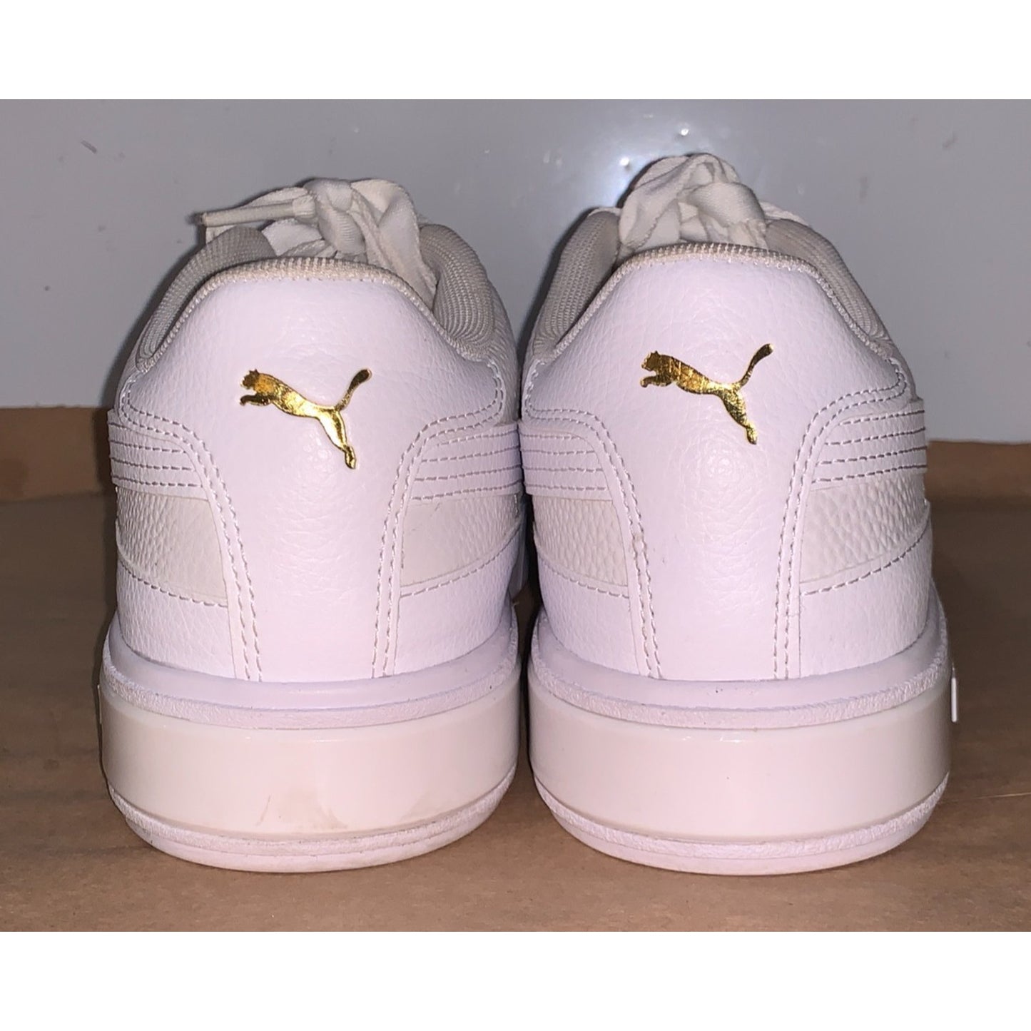 Puma Womens Cali Star 380176-01 White Casual Shoes Sneakers Leather Size 10