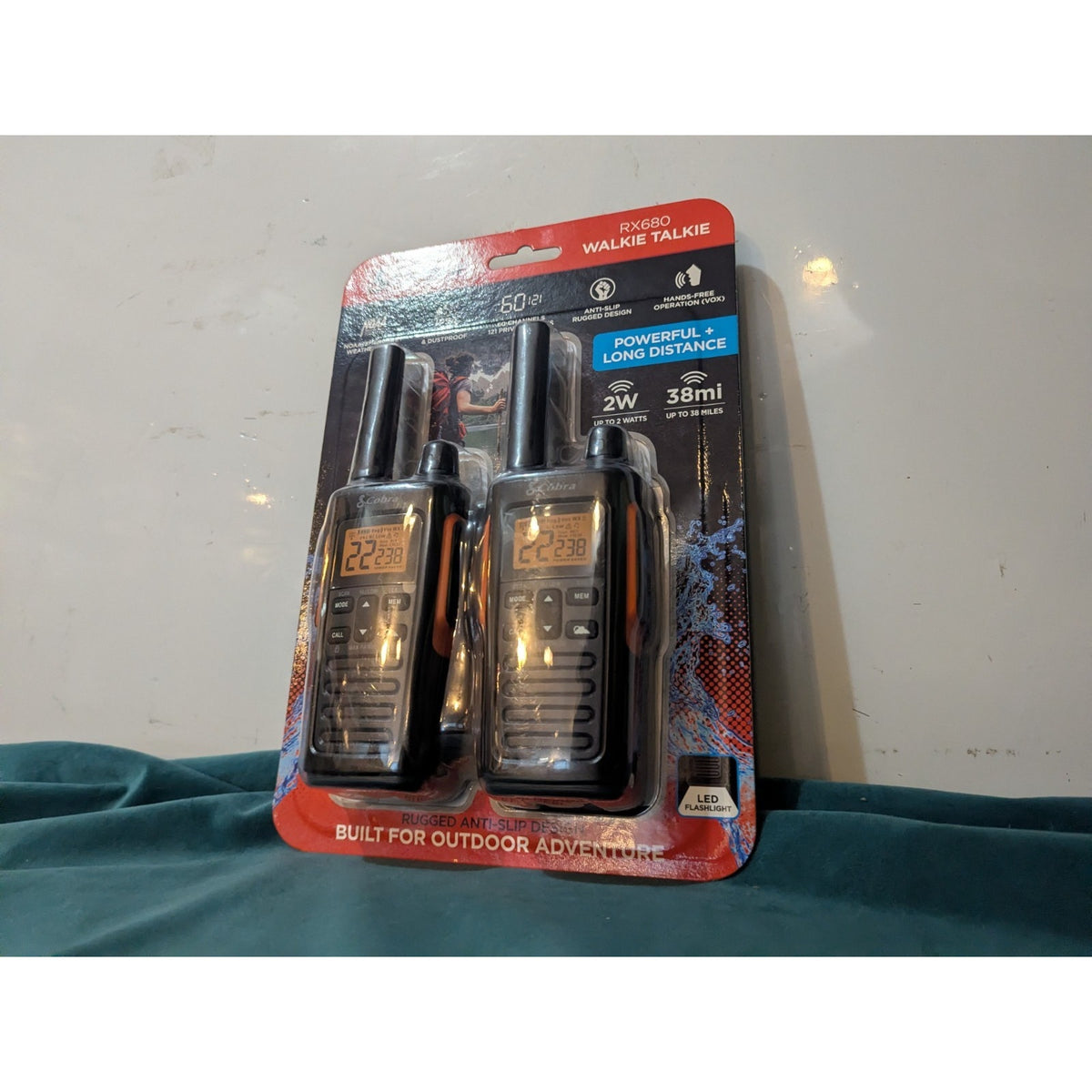 Cobra RX Series Water-Resistant Outdoor 2-Way Radio RX680 2-Pack
