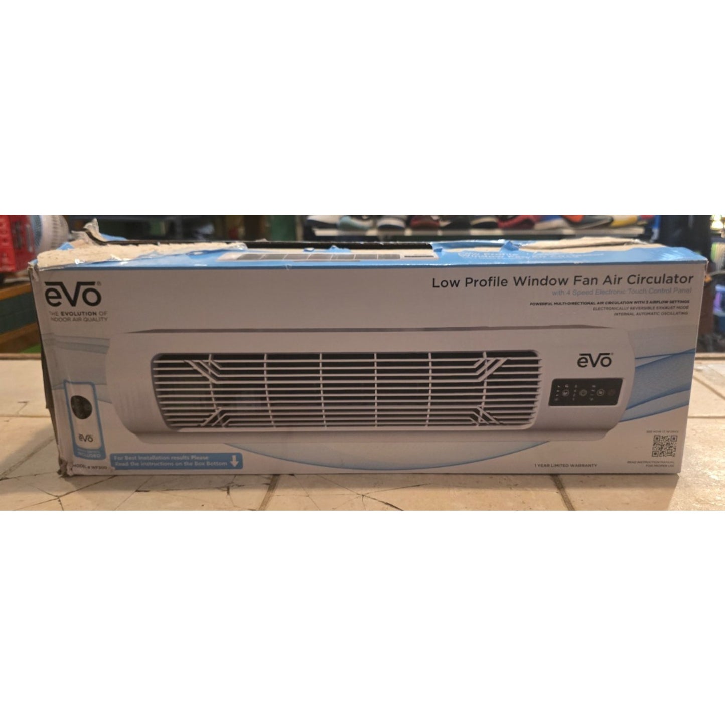 Evo Wf300 Low Profile Window Fan Air Circulator