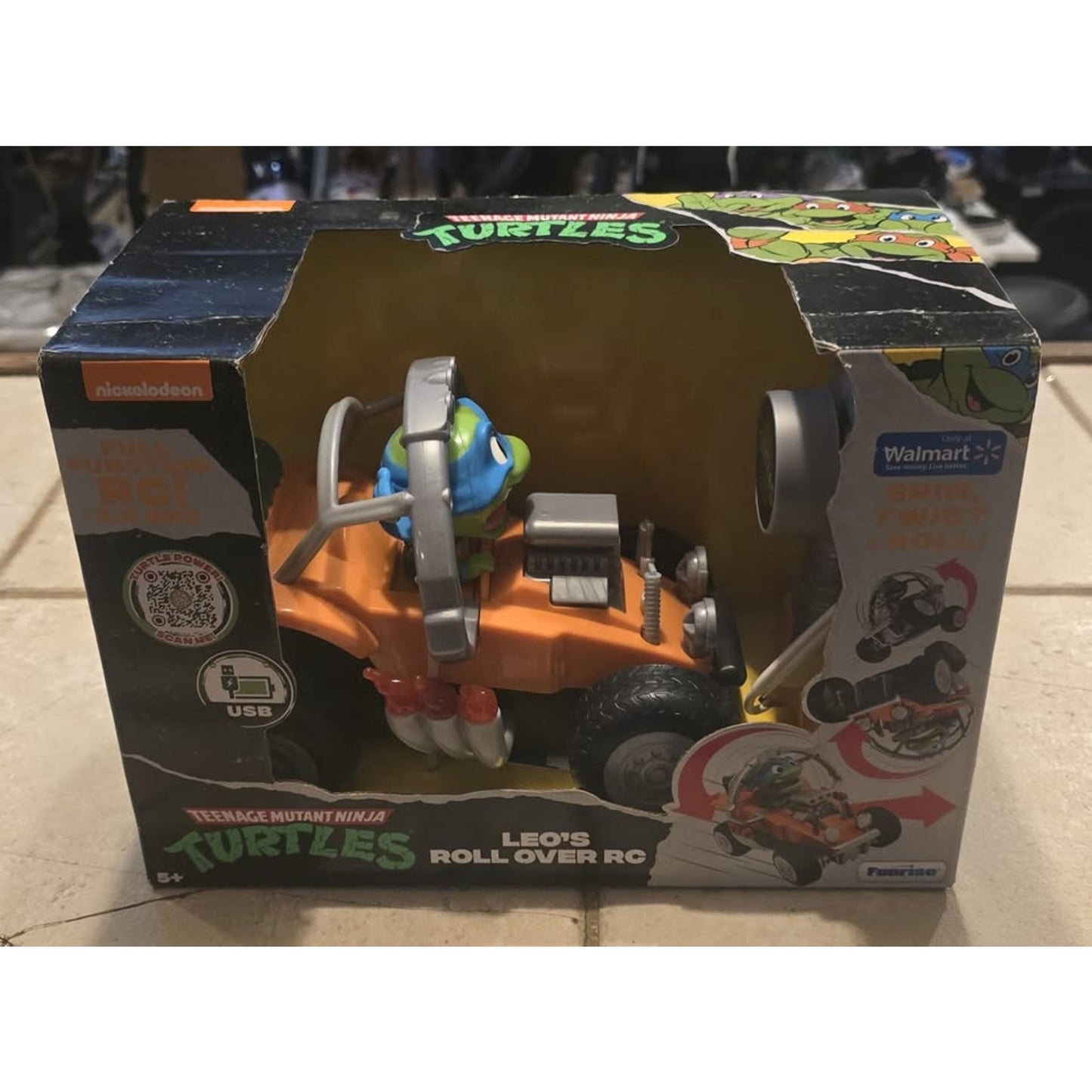 Nicelodeon TMNT Leo's Roll Over RC Car