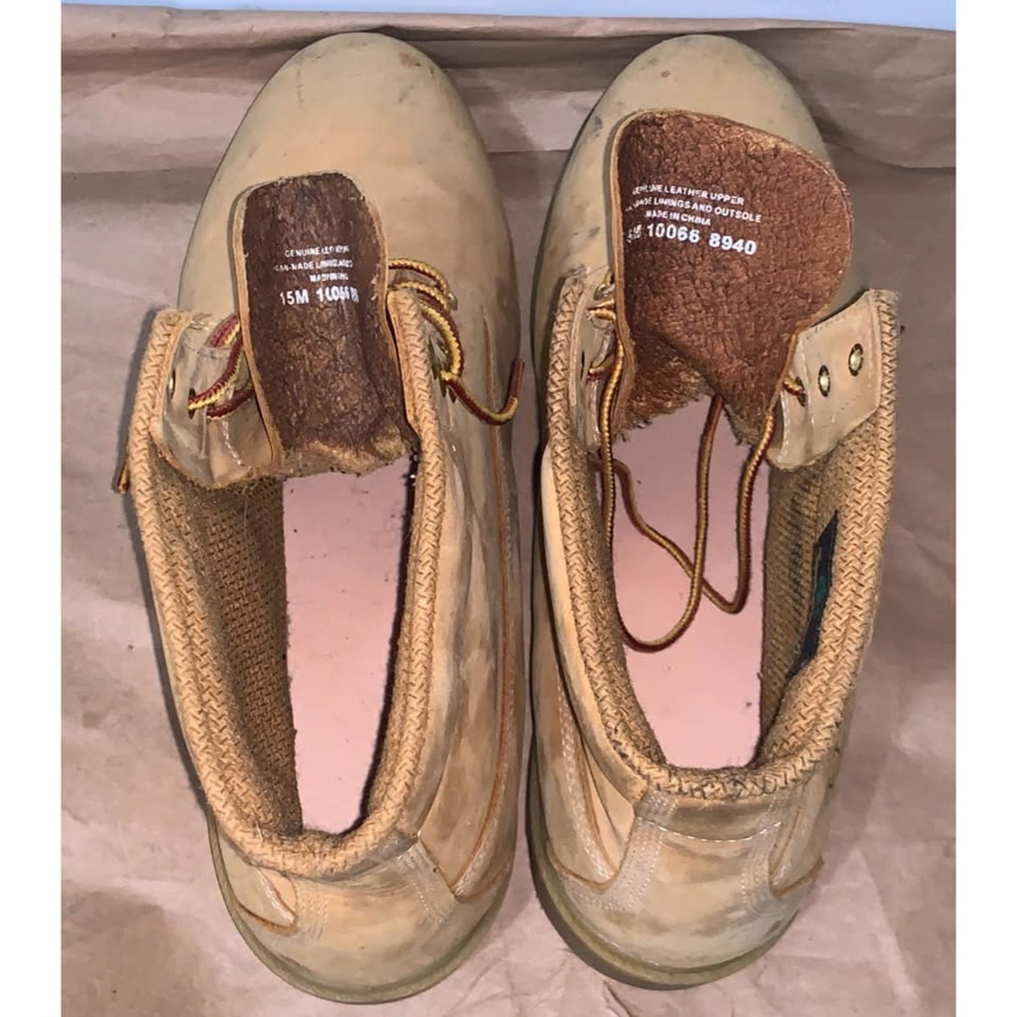 Mens Timberland 6-Inch Basic Wheat Waterproof Boot Size 15