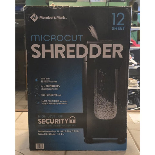 Members Mark Microcut Shredder