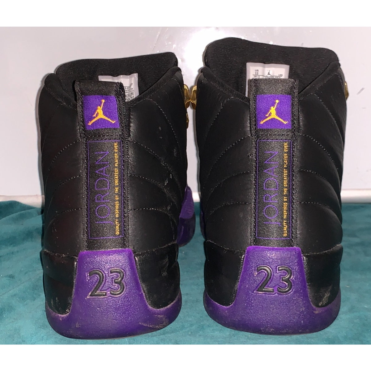 Air Jordan 12 Retro Men’s Size 12 Black/Field Purple Noir/Violet CT80113-057