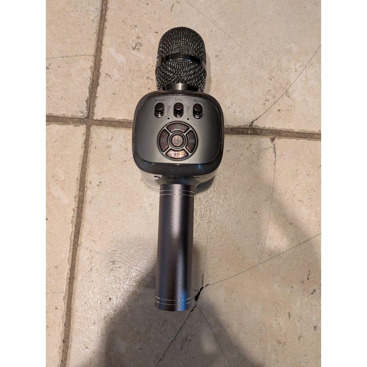 Wireless Karaoke Speaker Microphone / Gray /