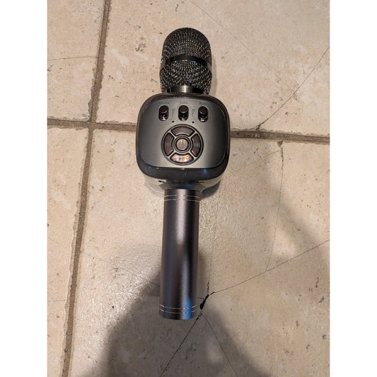Wireless Karaoke Speaker Microphone / Gray /