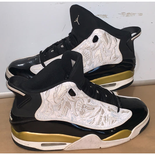 Nike Air Jordan Dub Zero Men Size 10 311046-005 Metallic Gold Basketball Shoes
