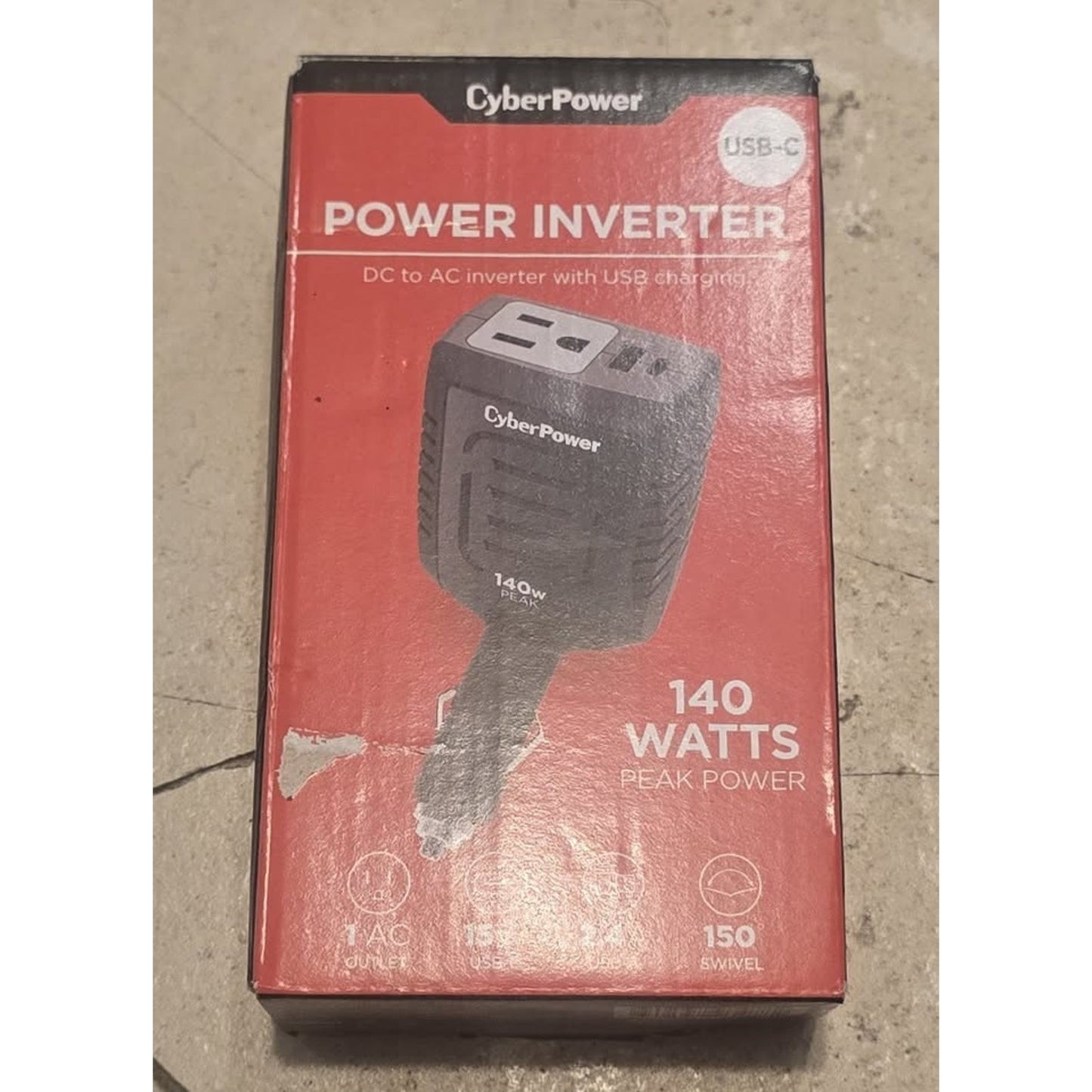 Cyberpower 140W Car Inverter / M140BUC /