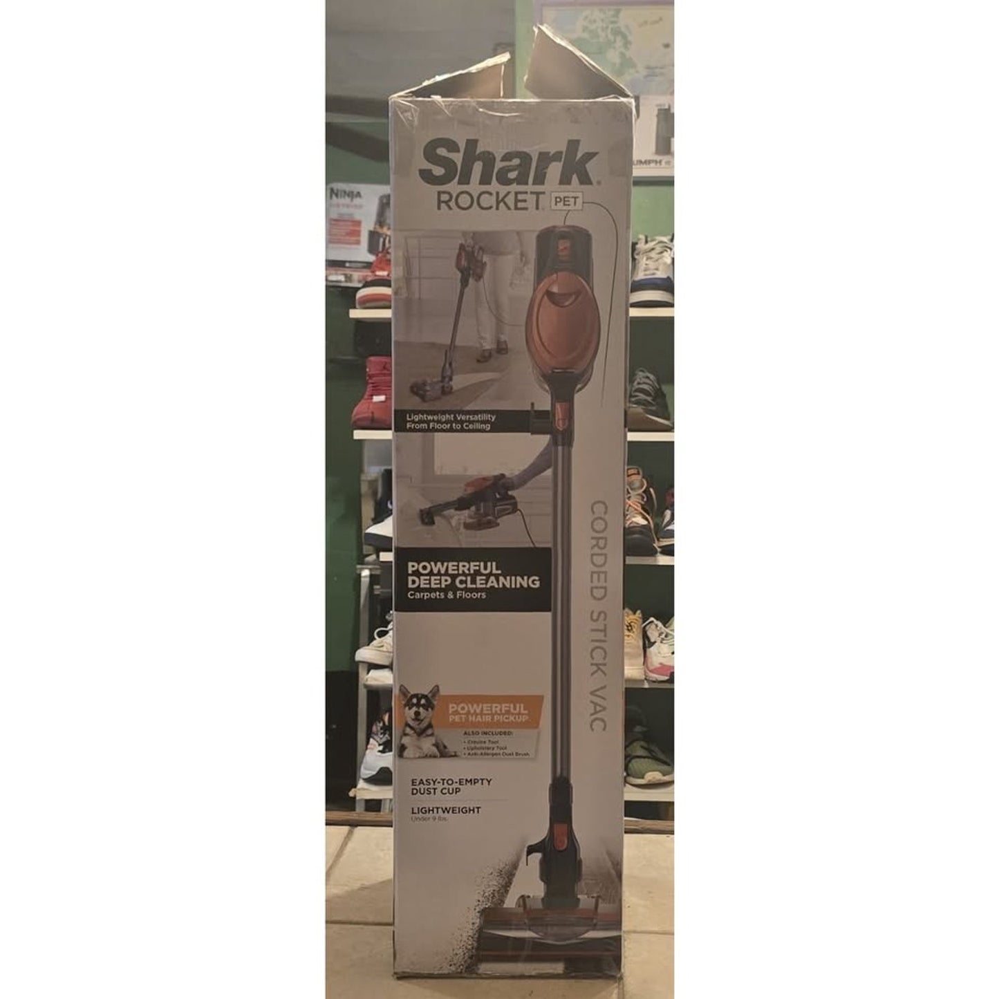 Shark Rocket Pet Vacuum Cleaner HV301 V5 Silver/Orange OPEN BOX