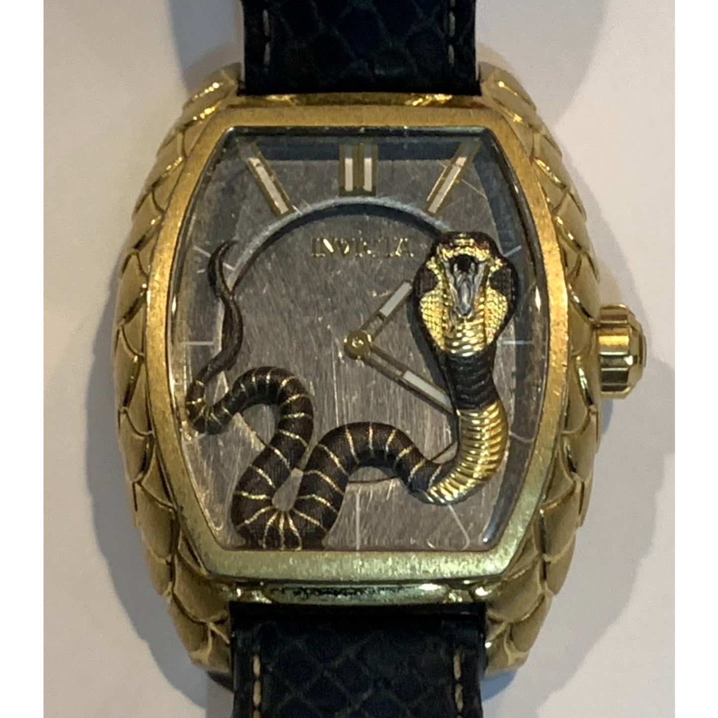 Invicta Venom Cobra Swiss Movement Quartz 28497 Mens Leather