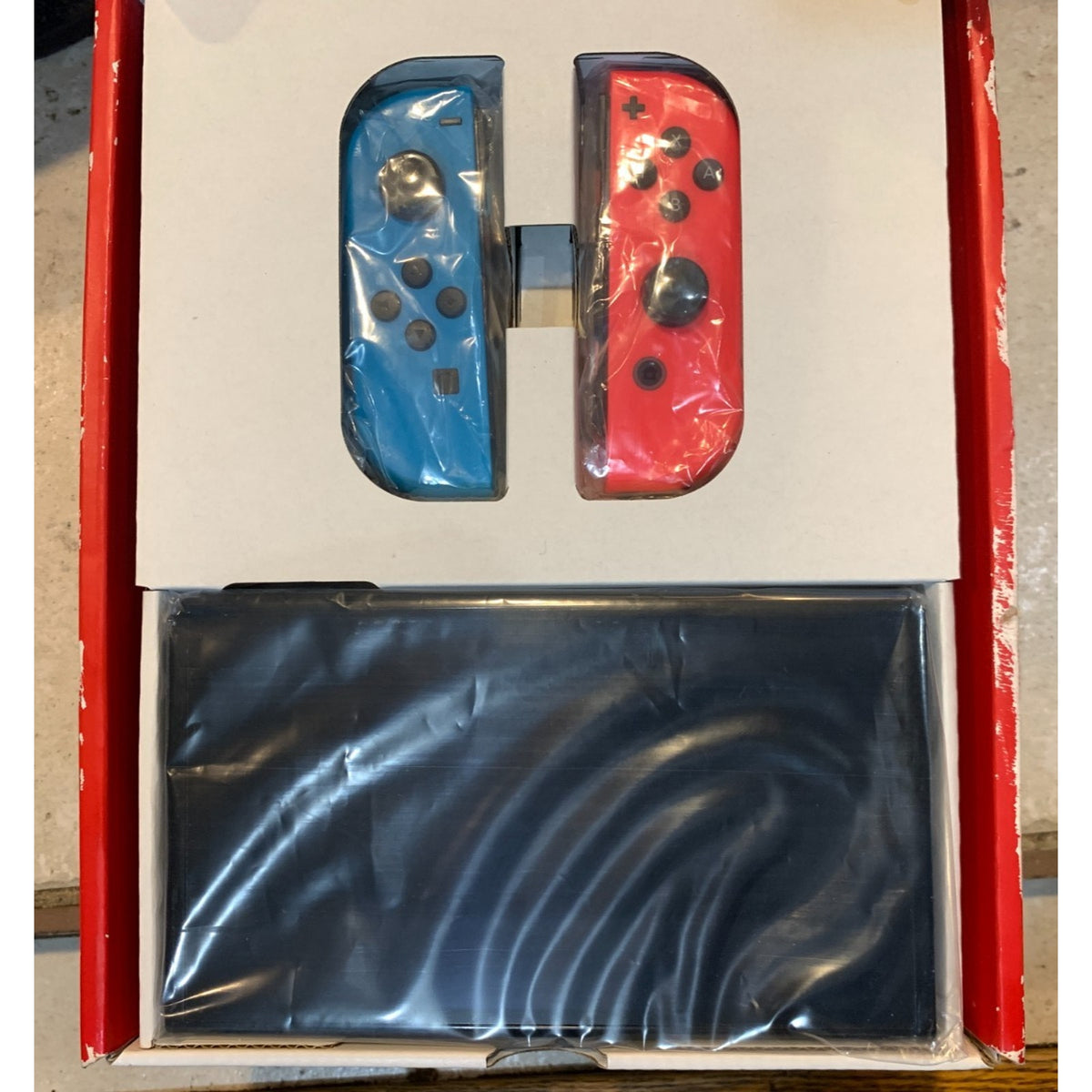 Nintendo Switch OLED Model 64GB Console w/ Neon Red/Blue Joy-Con Dock w/ LAN