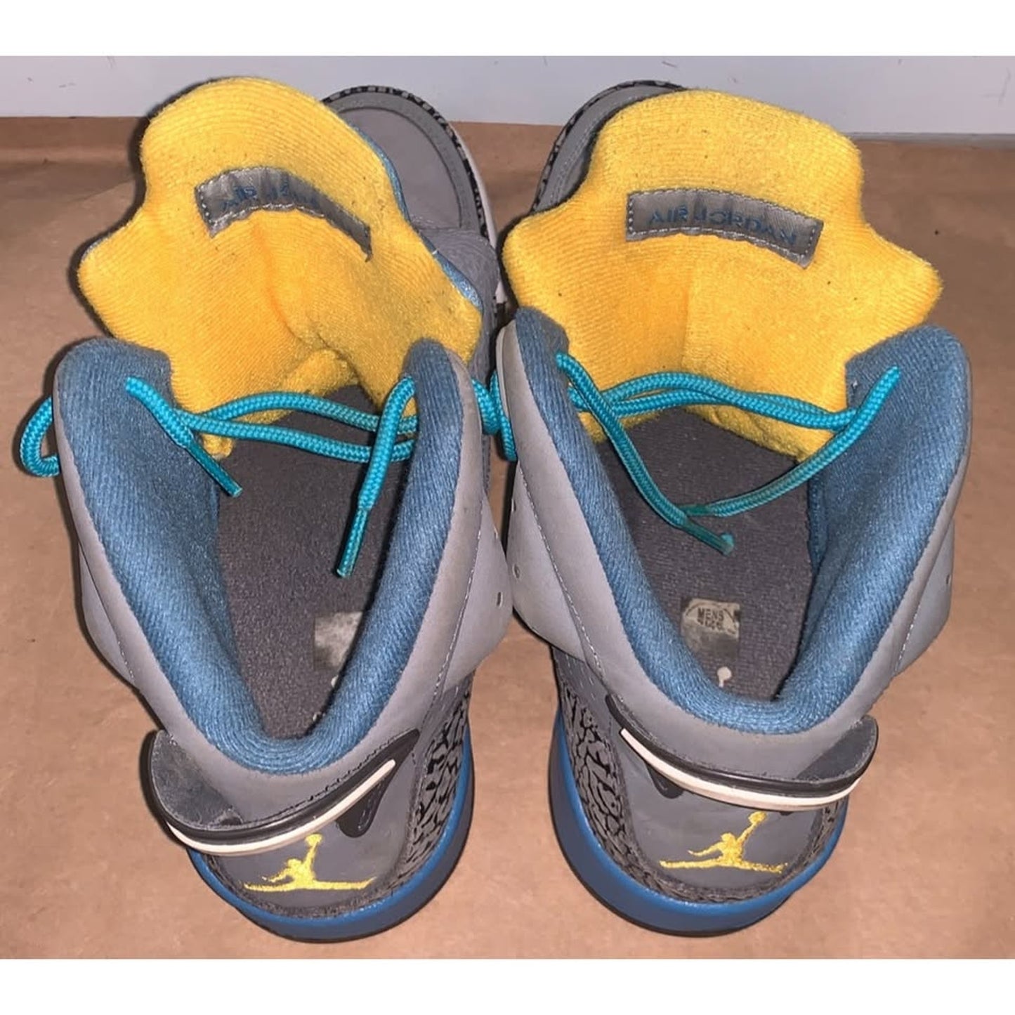 Nike Jordan Son Of Mars “Stealth” Mens sz9 White-Blue-University Gold 512245-037